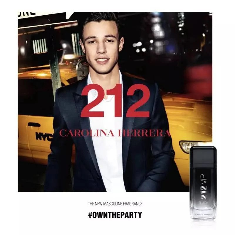 Carolina Herrera Mens 212 VIP Black Eau de Parfum For Unisex • 100ml