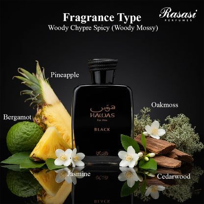 R*sasi Hawas Black edp 100ml