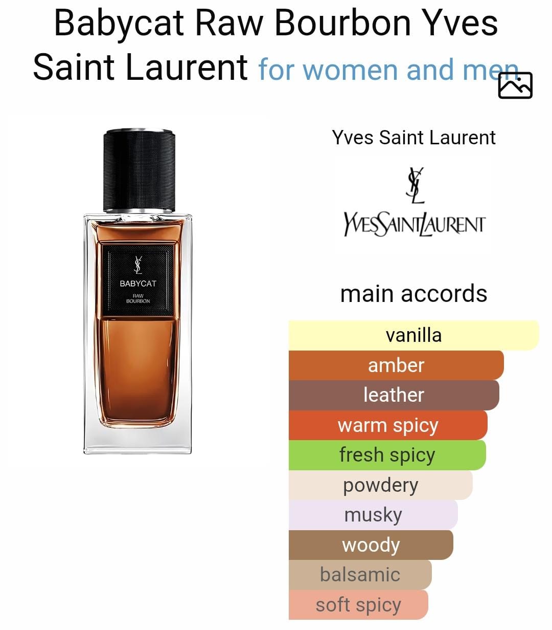 Babycat Raw Bourbon Y*L perfume 75 ML