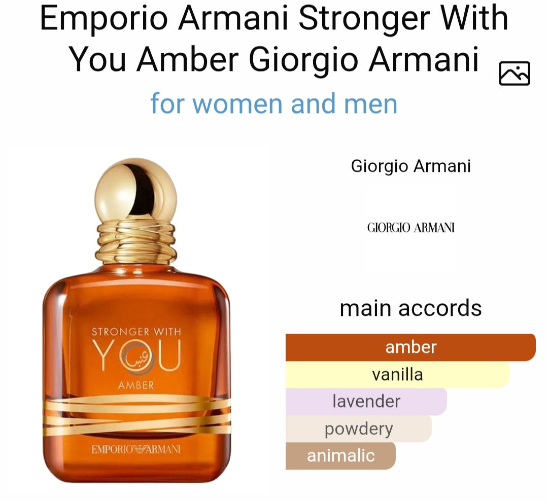 Emporio Armani SWY Amber Eau De Parfum For Unisex 100ml